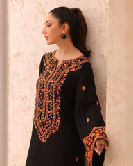 Soft Cotton Embroidered Gala Border Dress