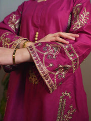 AMBER EMBROIDERED 2-PIECE Stitched Dress.