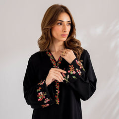 Black Mirage Azure – 2-Piece Embroidered