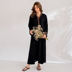 Black Mirage Azure – 2-Piece Embroidered