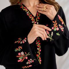 Black Mirage Azure – 2-Piece Embroidered