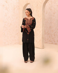 Soft Cotton Embroidered Gala Border Dress