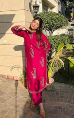 AMBER EMBROIDERED 2-PIECE Stitched Dress.