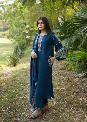 Aadab Embroidered 3-Piece