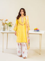 Lemon Bloom Farshi 3 Piece